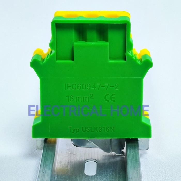 Terminal Block Arde Ground Earth (4~16mm) Din Rail USLKG 16