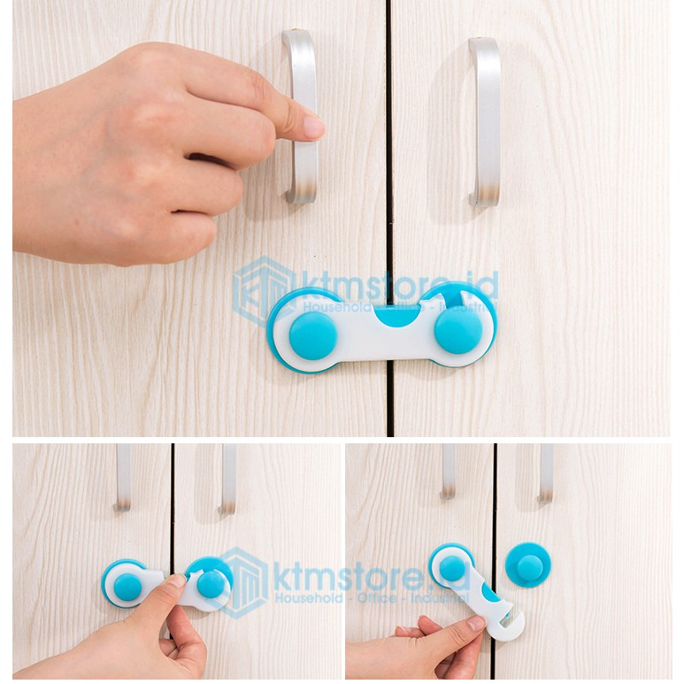 Pengaman laci lemari pintu perabotan dari bayi Lock Band murah BB-01