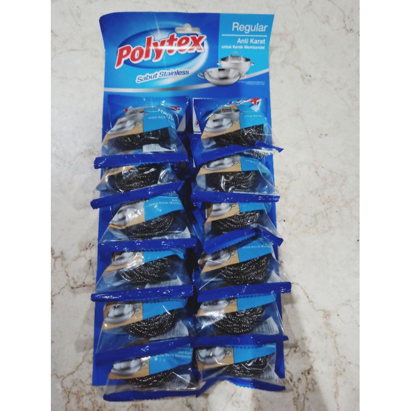 Sabut Kawat besi Polytex kawat cuci piring