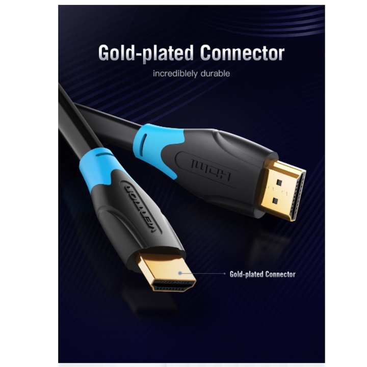 Vention Kabel High Speed Gold Plate HDMI 4K Cable 1m 1.5m 2m Male