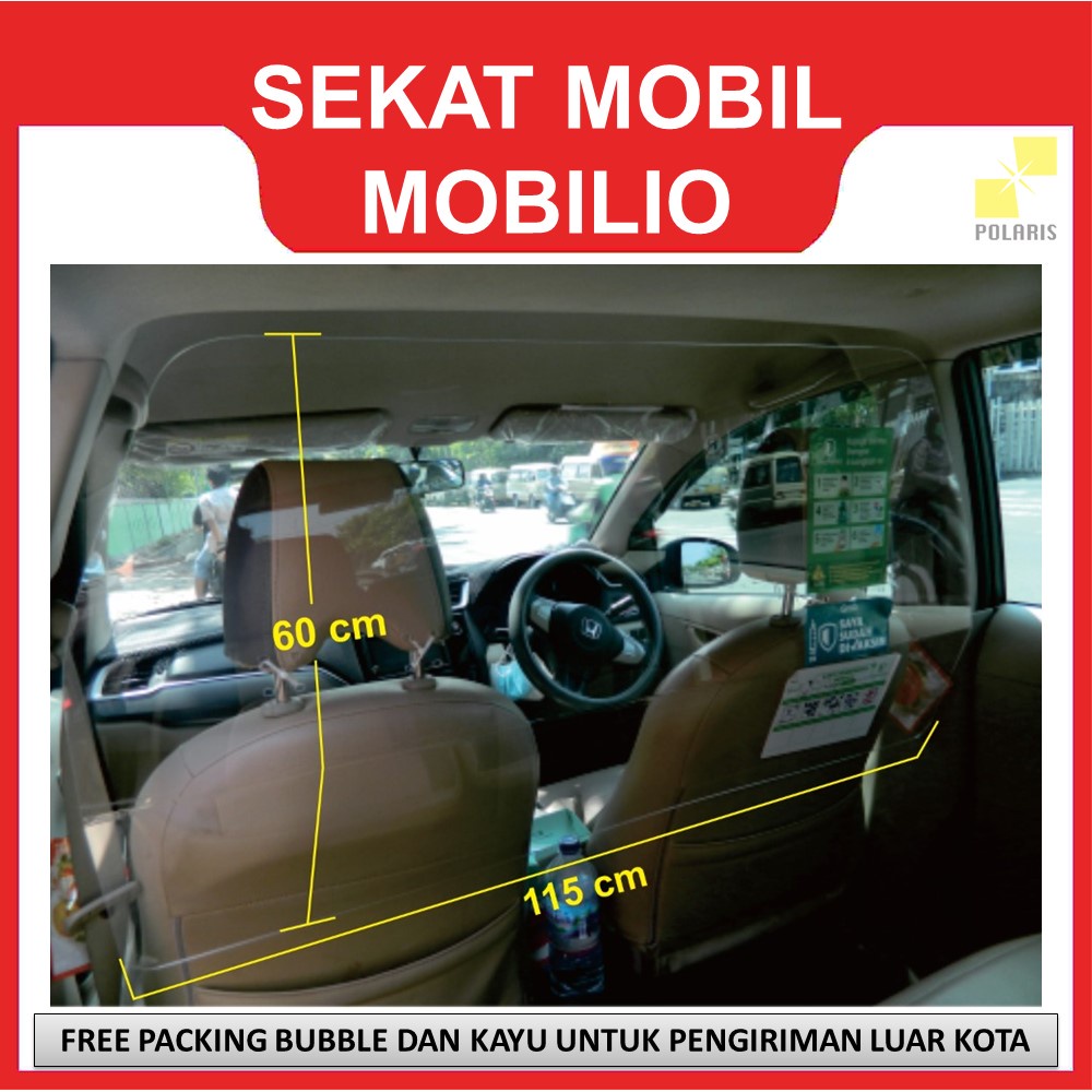 PARTISI MOBIL/SEKAT MOBIL/PENGAMAN COVID/PARTISI AKRILIK MOBILIO