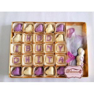 

Dijual chocolate gift coklat ucapan buket bunga mawar Murah
