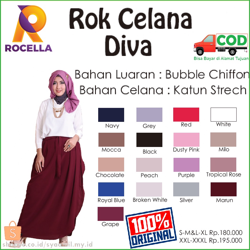 [✔️COD] Rocella Rok Celana DIVA