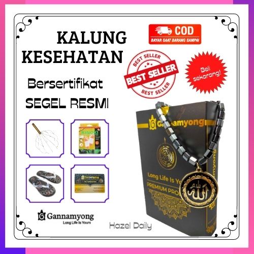 Kalung kesehatan ginsamyong Lafaz Allah Gannamyong Original Kalung Terapi Kesehatan Asli