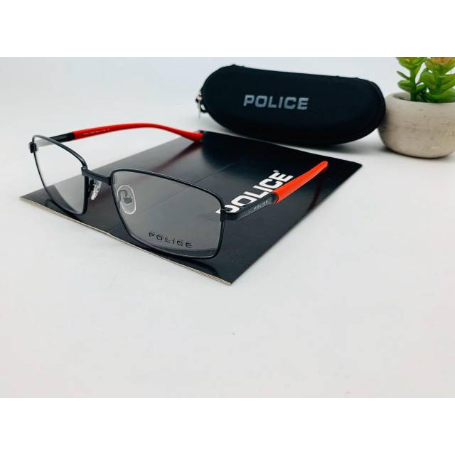 Bisa COD || Frame Kacamata POLICE 67104  Size 52-18-135|| Frame Kacamata Minus Pria Wanita