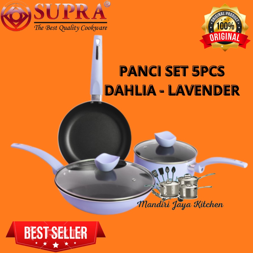 Panci SUPRA 5pcs EDISI Chef Renata/NEW Panci SUPRA 5pcs DAHLIA