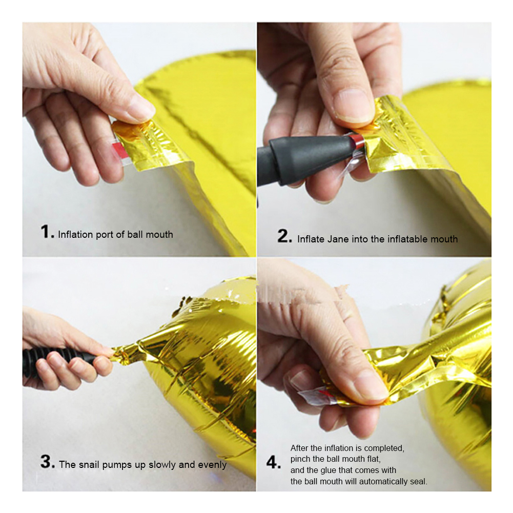 Balon Foil Helium Bentuk Angka Warna Emas Ukuran 32 Inch Untuk Dekorasi Pesta Ulang Tahun