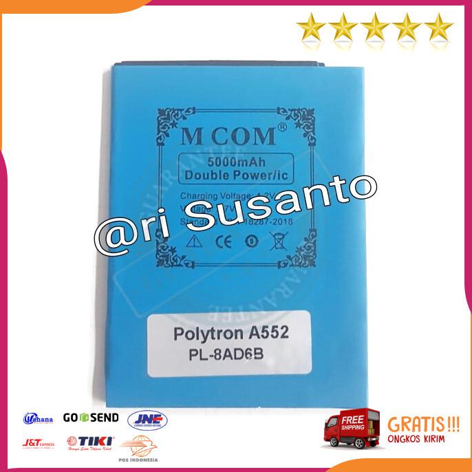 Acc Hp Baterai Mcom Polytron A552 R255B Pl 8Ad6B Double Power 5000Mah