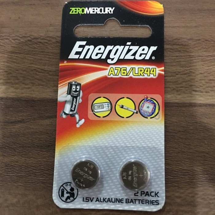 Baterai Kancing A76 LR44 Eveready Energizer isi 2biji 1.5V