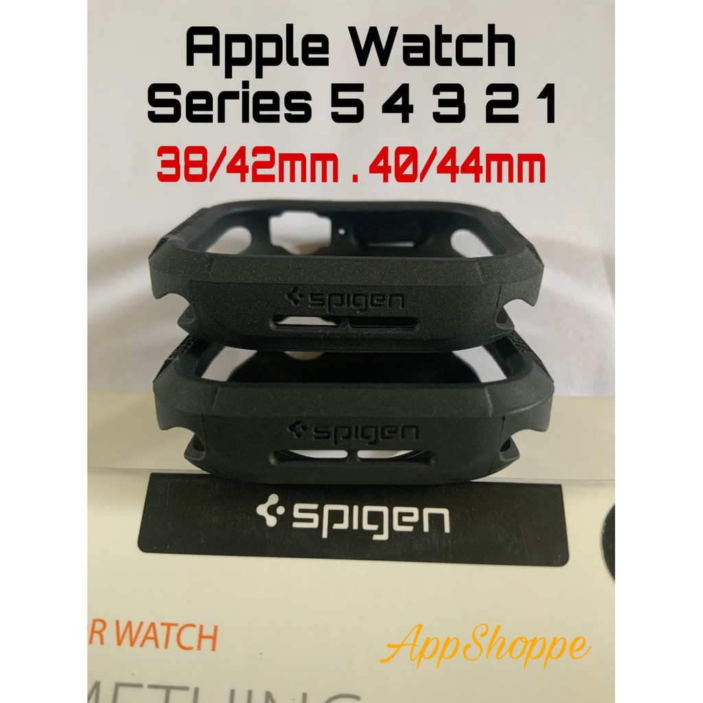 SPIGEN Rugged Armor Case Apple Watch Series 2 3 38mm 42mm Silicone