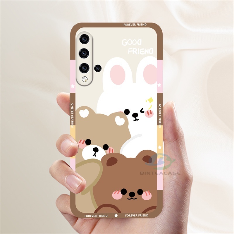 Redmi Note 11S 11 Pro Redmi 10 5G 10C 10A 9C 9T 9A Note10 Note 10S Note9 Note8 Note7 Poco M3 Pro X3 Pro NFC Beruang Lucu Baru Kelinci Shock Resistant Silicone Phone Case Binteacase