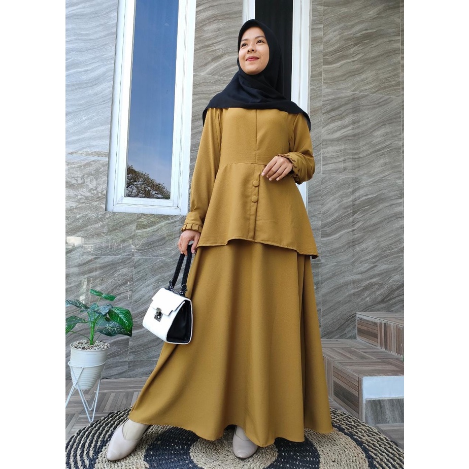 Gamis Ity Crepe dinas/Dress PNS
