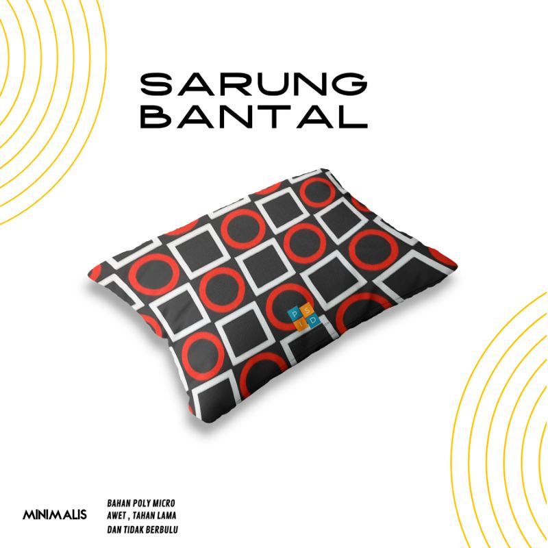 sarung bantal Guling random