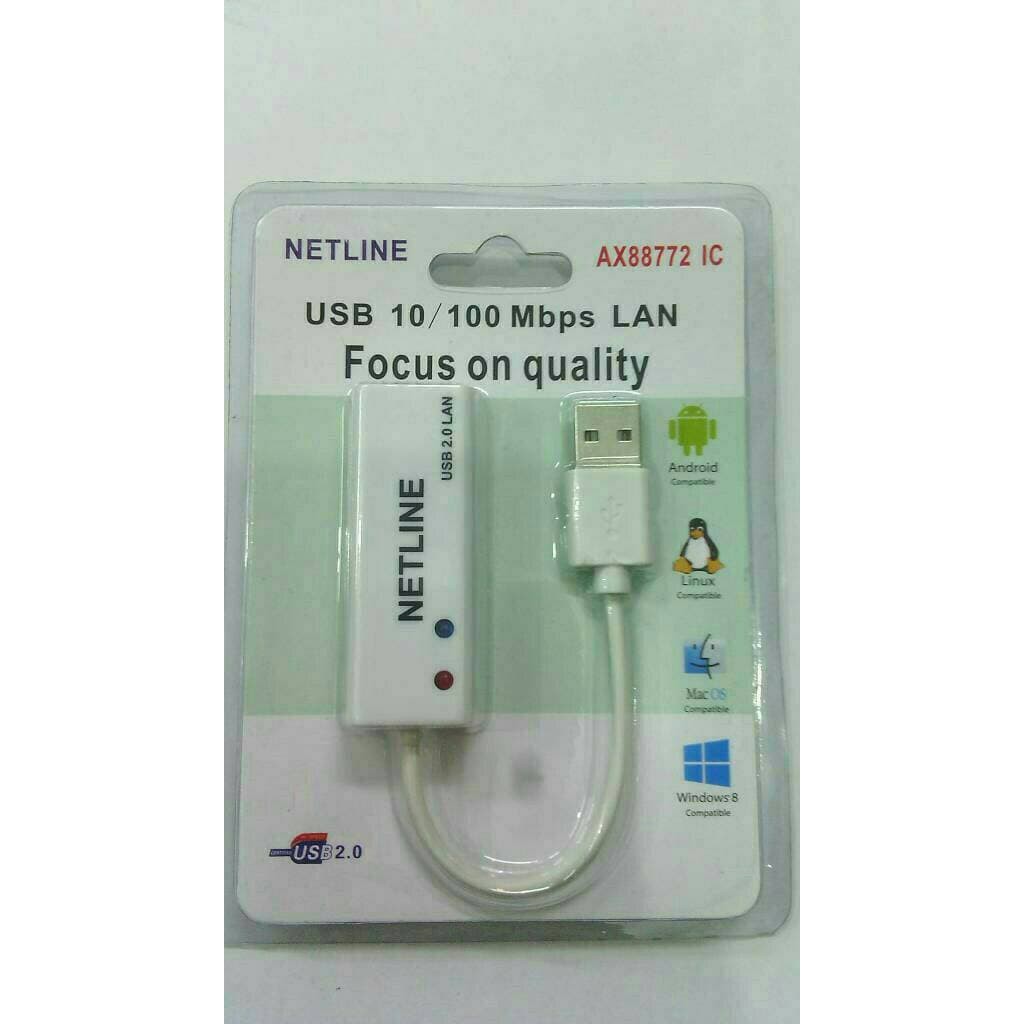 Accessories Netline USB To LAN 10/100