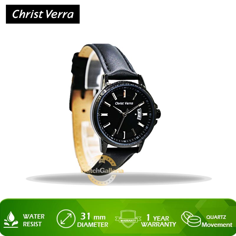 Jam Tangan Christ Verra CV 71110L-26 BLK Original Murah