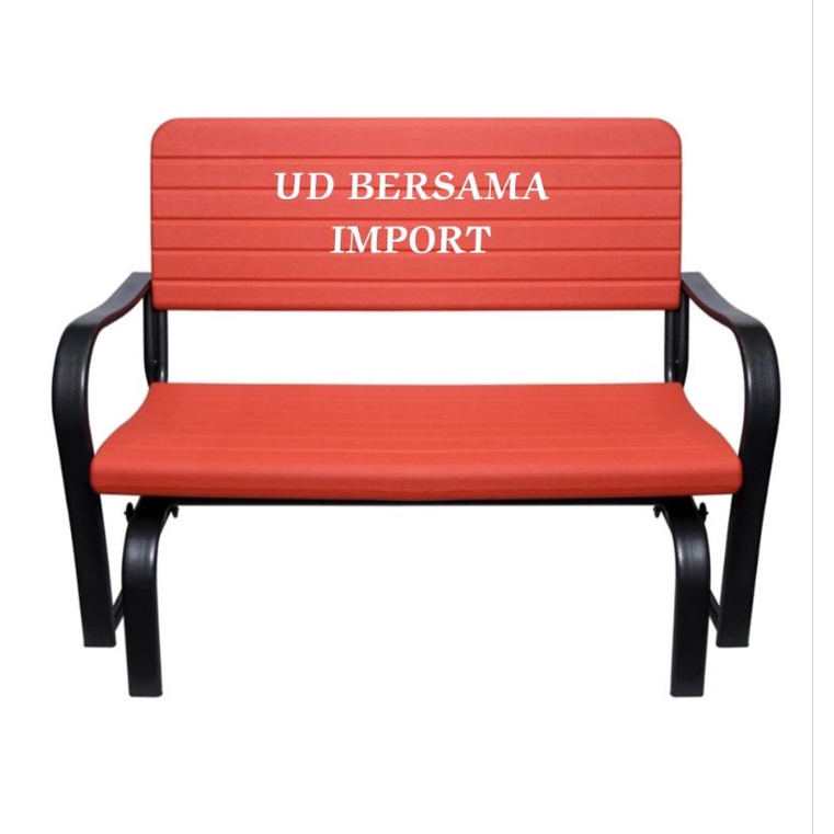 KRISBOW Kursi Goyang Taman 2 Dudukan/Kursi Ayun/Swing Bench Glider ORI