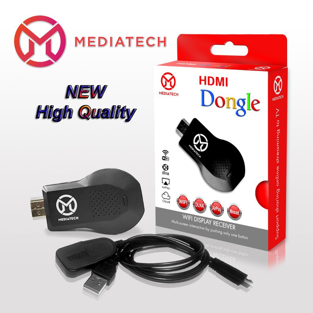 AnyCast Wifi Display HDMI Dongle Receiver Screen Mirroring High Quality - Mediatech