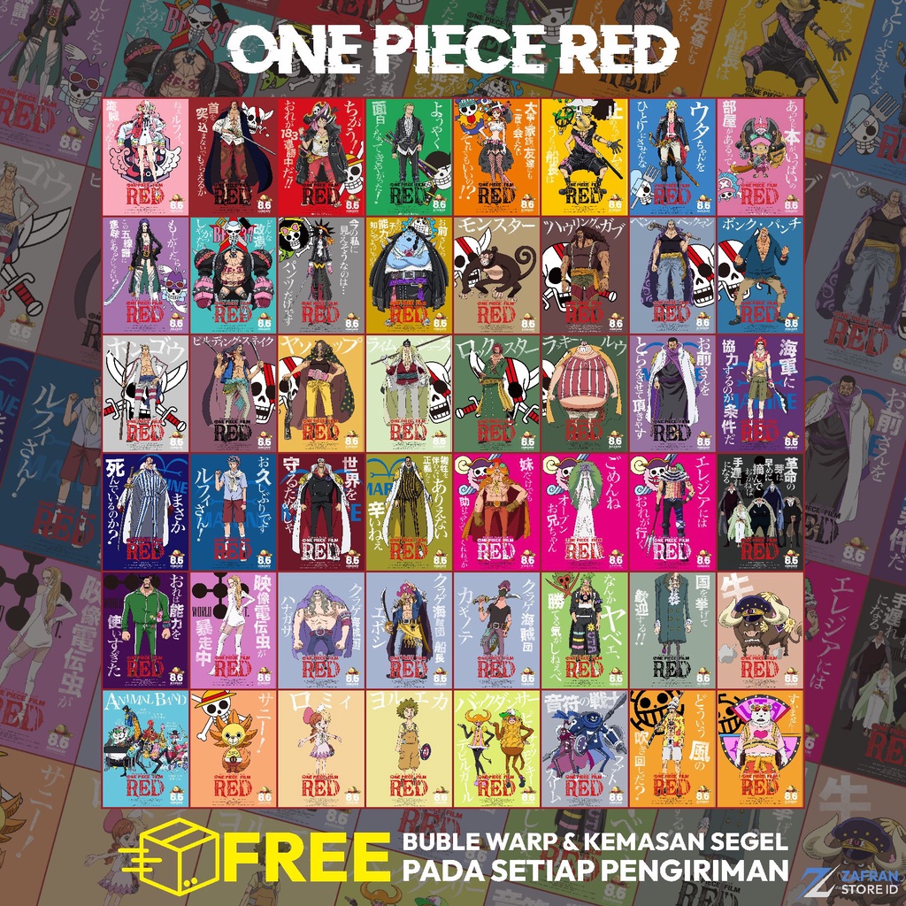 Poster Aesthetic Isi 48 Poster - ONE PIECE RED MOVIE