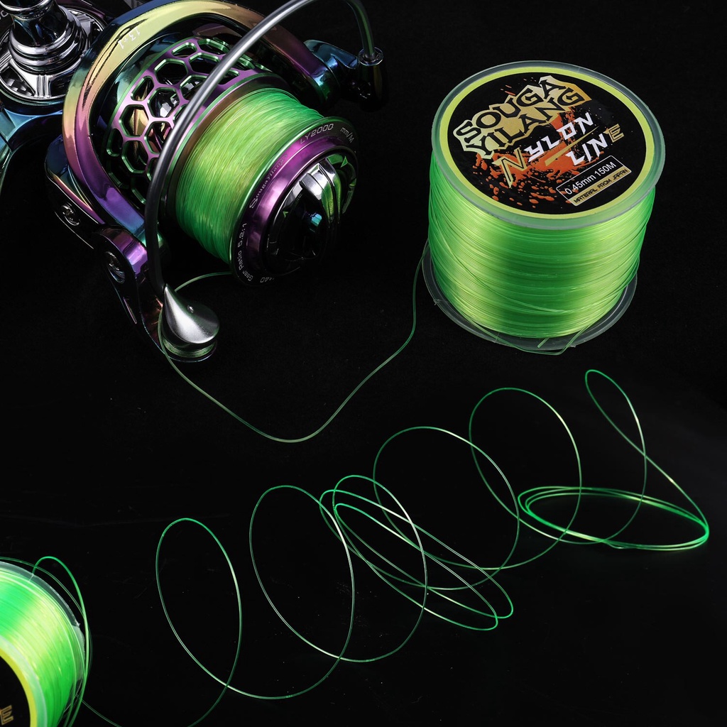 Sougayilang 5.2LB-31LB 150M Pancing Super Kuat Transparan Nylon Fluorocarbon Fishing Multifilament Tackle