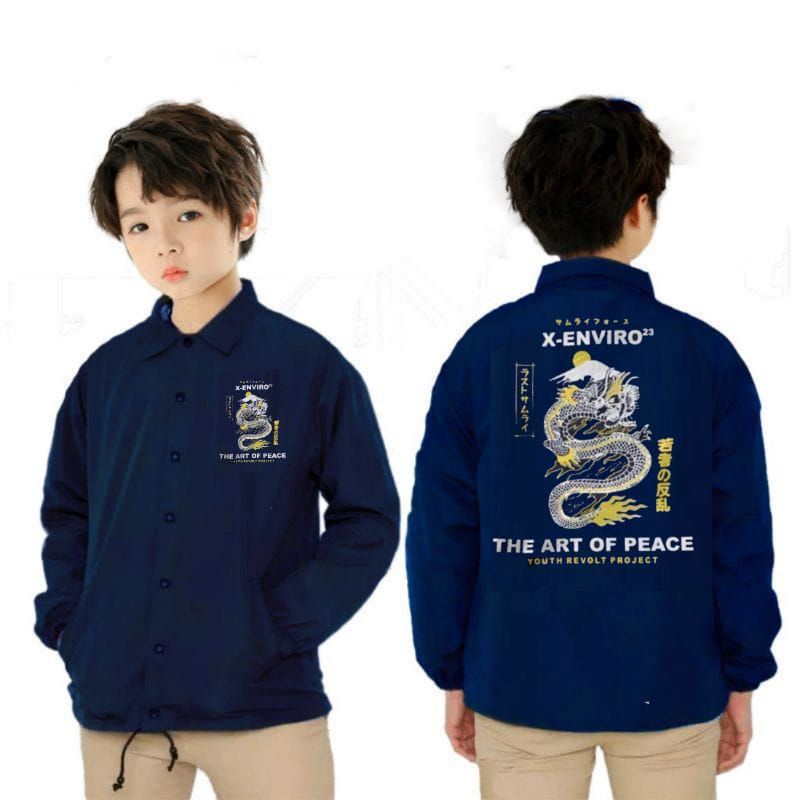 JAKET COACH JAKET ANAK NAGA KEREN 2-8 thn