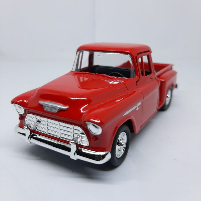 Diecast Mobil Classic 1955 Chevrolet Stepside Pick Up Miniatur Mobilan Klasik Welly Nex