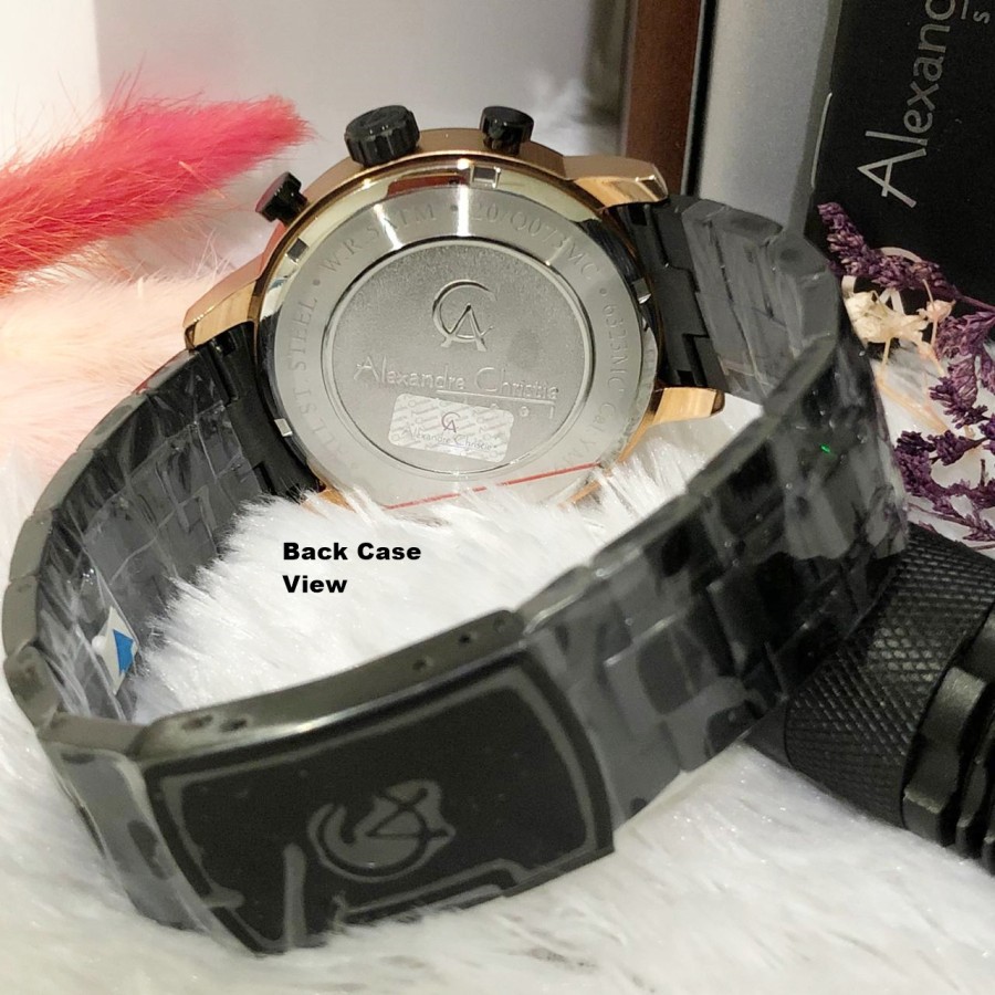 ORIGINAL Jam Tangan Pria Cowok Alexandre Christie AC 6323 / AC6323 / 6323 Garansi 1 Tahun, Stainless