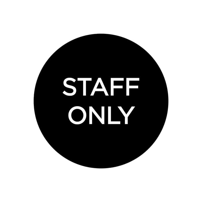 Staff Only | Sign Board Akrilik | Staff Only Sign Label Papan Tulisan Akrilik Staff Only