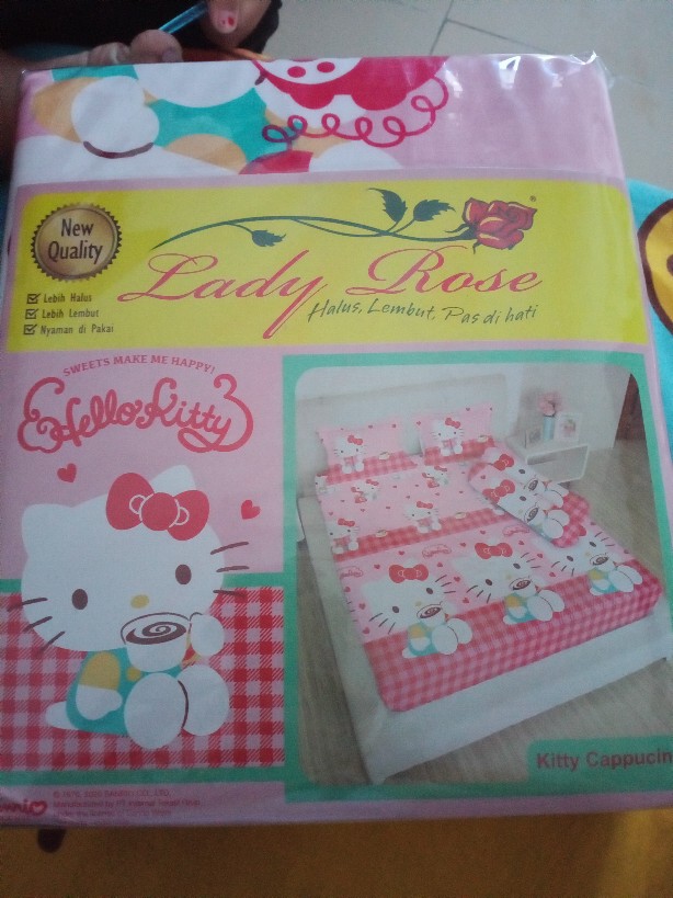 Lady Rose Sprei Ukuran 180x200 Disperse King Size B2 No 1 Jumbo Grosir
