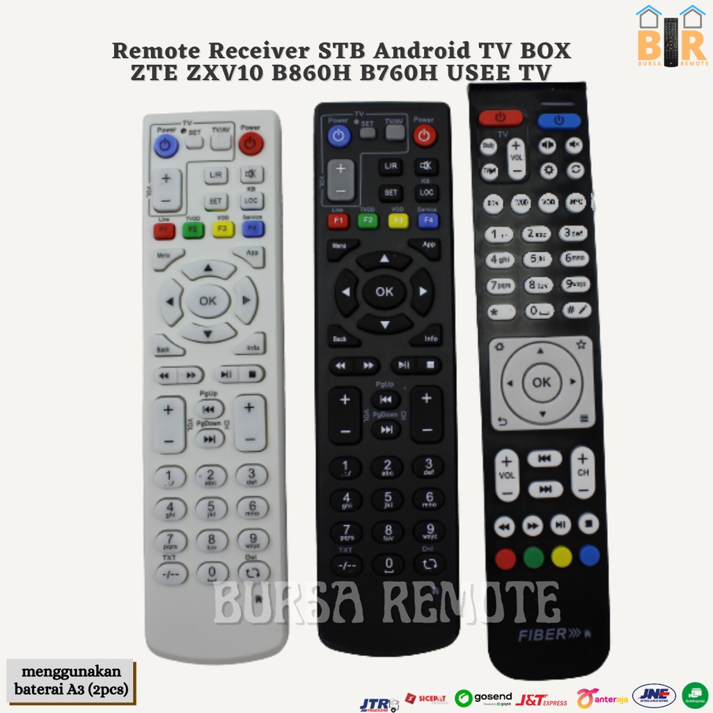 Remote Receiver STB Android TV BOX ZTE ZXV10 B860H B760H Indi MNC PLAY Speedy TV ZTE My republic v5 v4