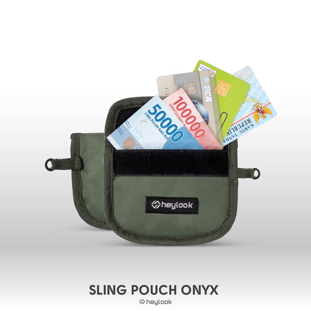 11.11 SALE - (BISA COD) SLING POUCH ONYX POUCH WALLET DOMPET KOIN DOMPET KARTU SLING BAG POUCH HEYLOOK