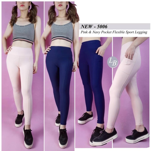 H484 Gotex Pink flexible sport legging