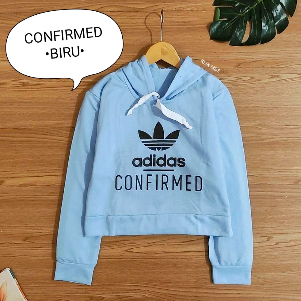 Sweater Hoodie Crop Anak Perempuan - Baju Atasan Abg Remaja Cewek - Confirmed