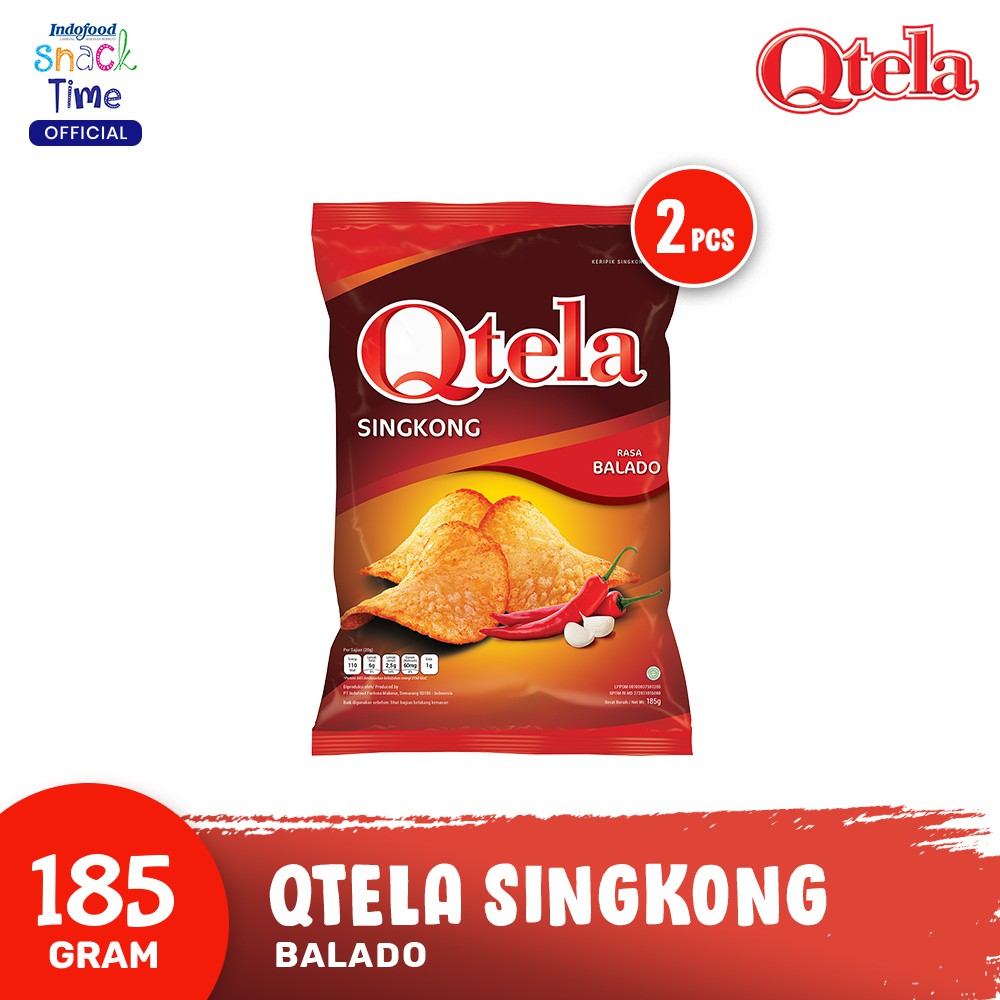 Qtela Singkong Balado 185 Gr - 2 Pcs | Shopee Indonesia