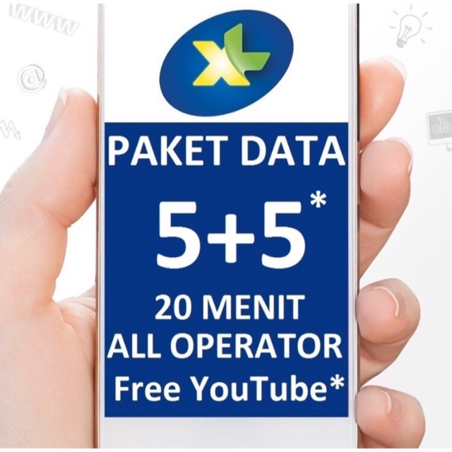 Pulsa Kuota Data internet XL Xtra Combo 5GB + 5GB Youtube