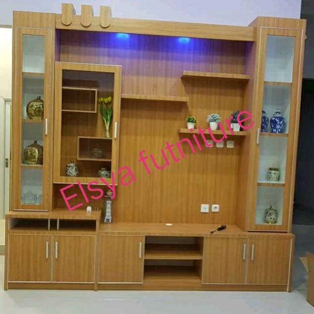 Backdrop tv hpl minimalis