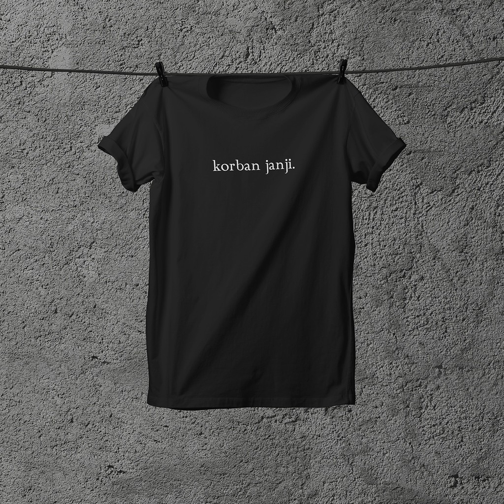 Kaos Kata "korban janji" - Kaos korban janji/Kaos Kata Kata/Baju Kata Unik/Kaos Kata Kata Unik/Baju 