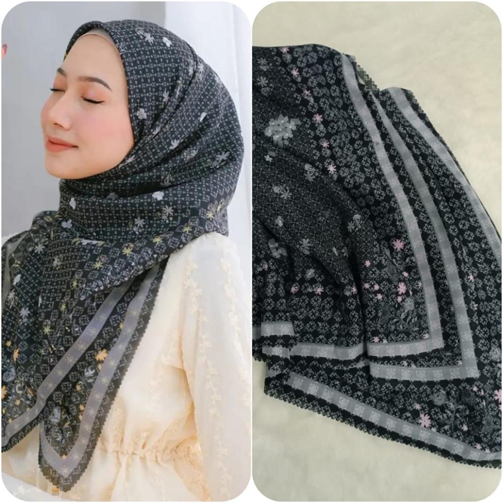 HIJAB VOAL MOTIF DEENAY KW BAHAN KATUN VOAL PREMIUM PART 2