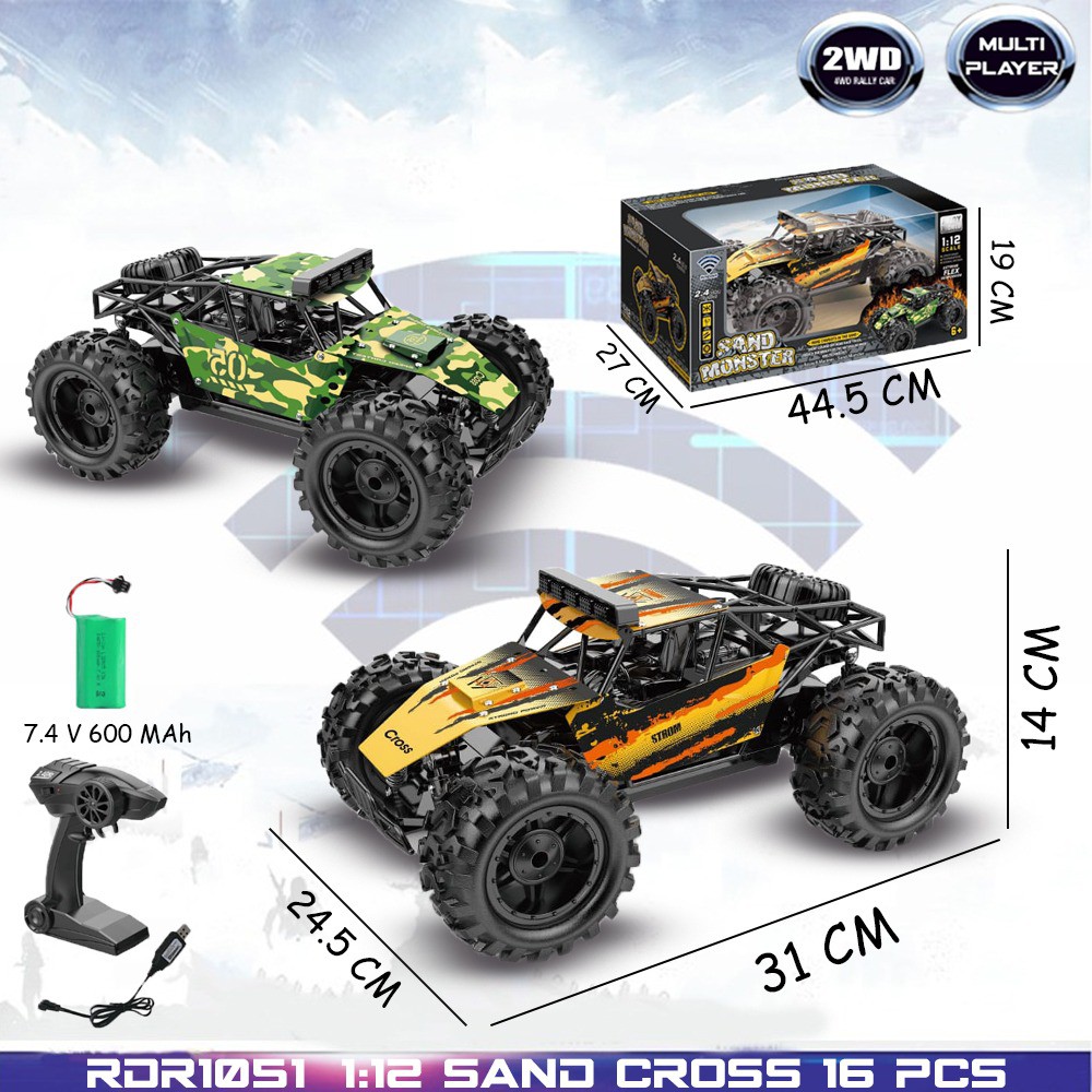 RC Sand Cross Offroad Drift Mainan Anak Mobil Remote Control RDR1051