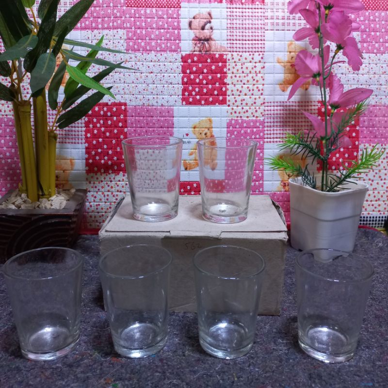 gelas polos jamu/gelas jamu bening/gelas jamu tebel