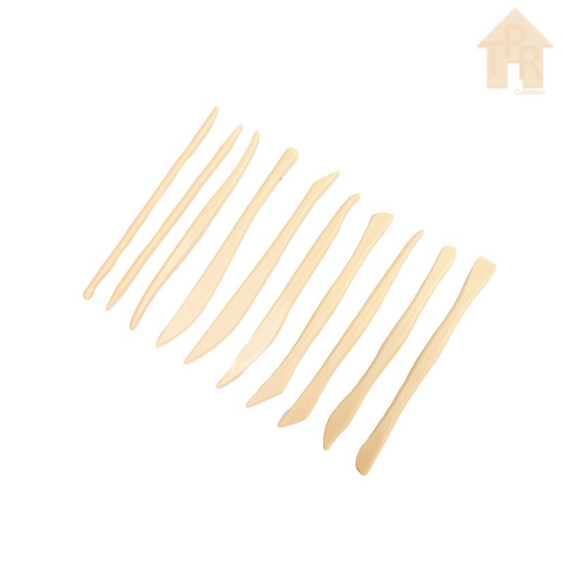 Butsir - Set alat ukir tanah liat -  plastik 10pcs.