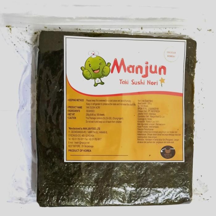 

Manjun Yaki Sushi Nori Grade B - Seaweed Rumput Laut 50 Lembar 022