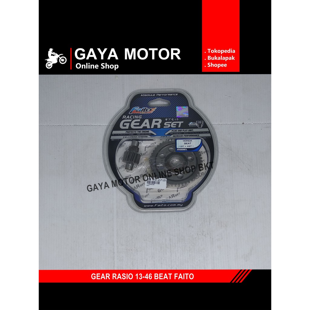 Gear Rasio Set Faito Racing Beat 13T 43 46 47 NOT Kawahara Gf Sps Lhk