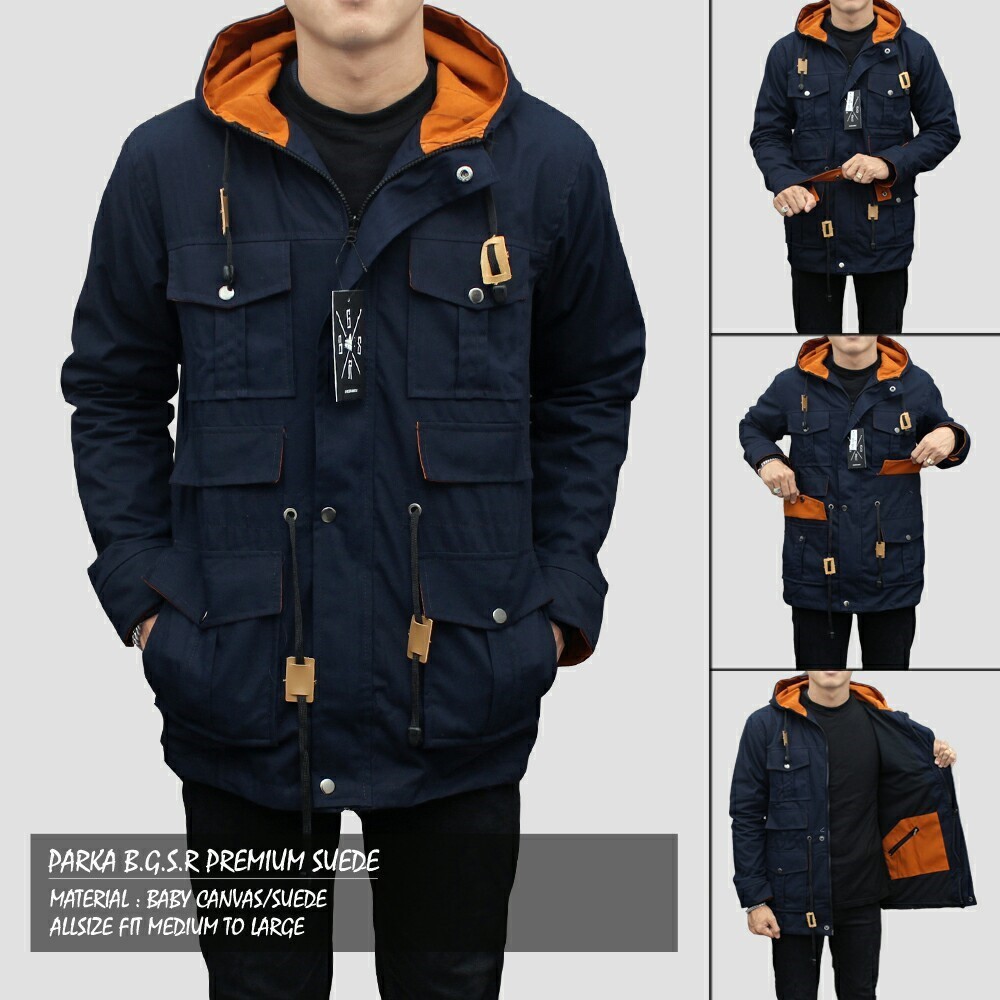 jaket parka suede bgsr