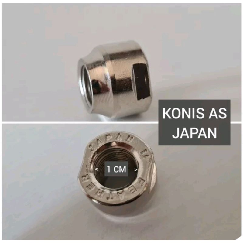 Konis Ponis Japan As Roda Sepeda Ukuran Mur 15 Diameter Drat 1 cm kunci konis sepeda bicycle