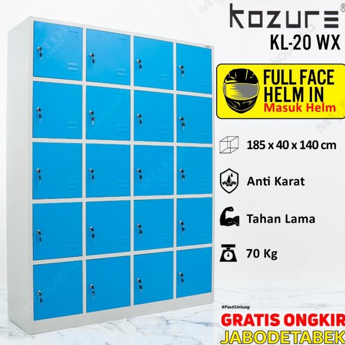 

TERLARIS LOKER LOCKER LEMARI KABINET BESI 20 PINTU KOZURE KL-20 PENGIRIMAN CEPAT