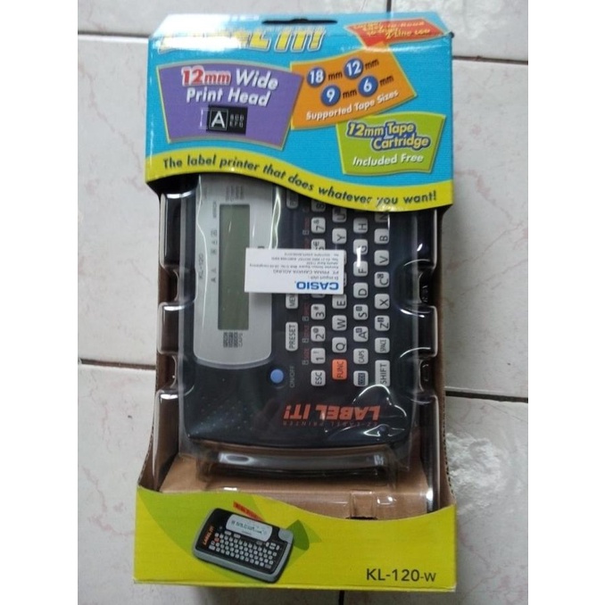 JUAL Label Print Casio KL-120 Mesin Label Printer KL 120 KL120 GARANSI Termurah