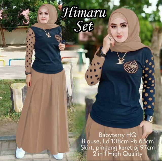 XC - SET HIMARU KULOT / SETELAN WANITA HIMARU / SETELAN SEHARI-HARI / STELAN PESTA ARISAN / BEST SELLER