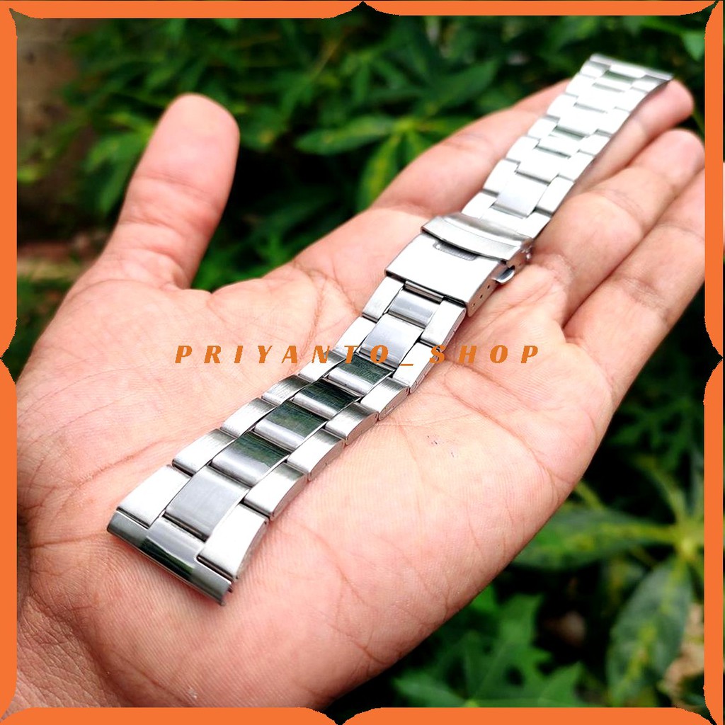 STRAP TALI JAM RANTAI STAINLESS STEEL 20MM 22MM 24MM  WATCH BAND B3032