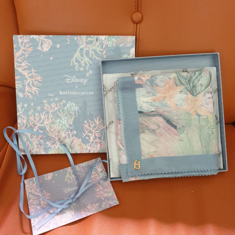 little mermaid buttonscarves blue