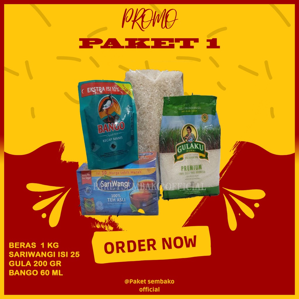 

Paket 1 - Paket Sembako Bandung Beras Gula Teh Kecap Paket Sembako Murah Hemat